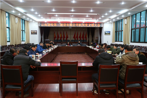 公司機(jī)關(guān)黨支部組織召開(kāi)支部黨員大會(huì)