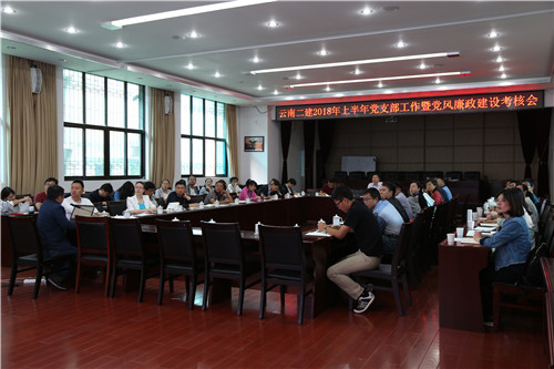 公司召開2018年上半年黨支部工作暨黨風廉政建設(shè)考核會